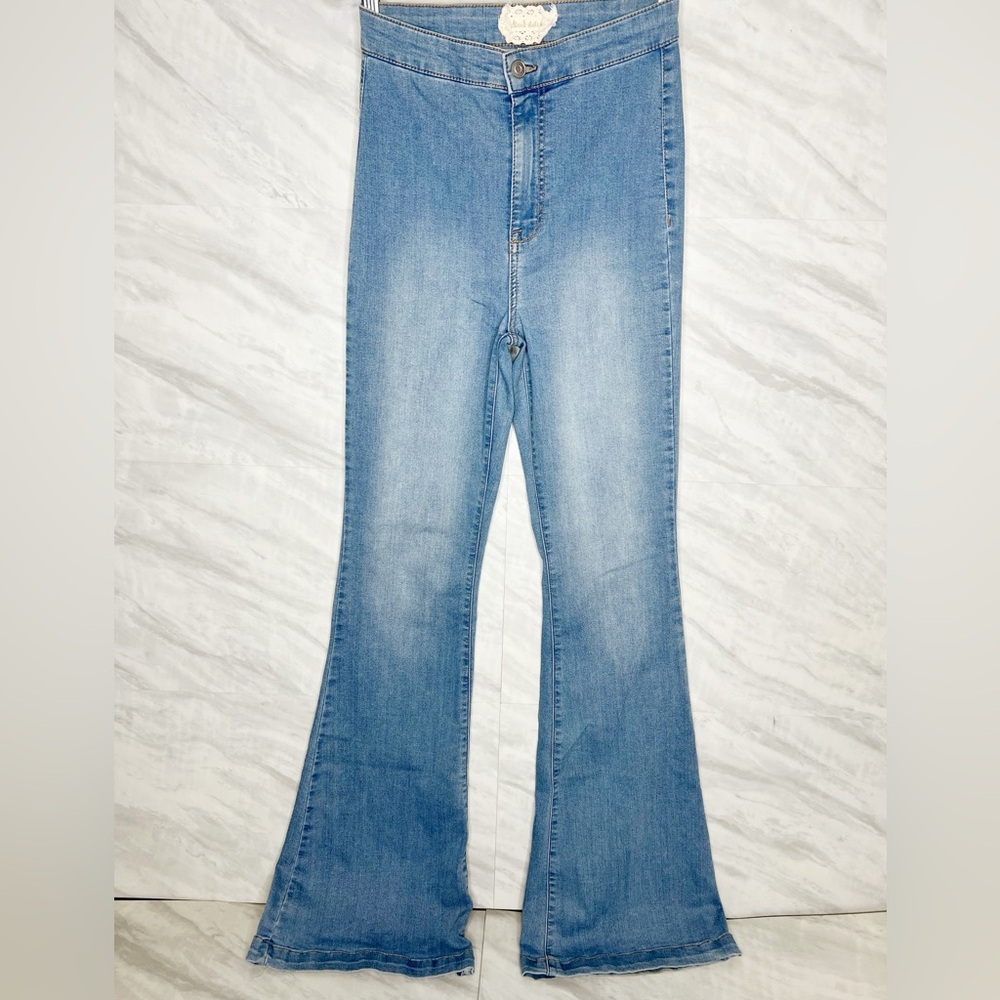Altar’d State Moonshine Flare Stretch Denim Pants 27/5
